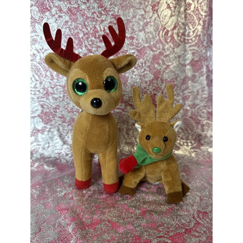 TY‎ Beanie Baby Tinsel & Jingly Christmas Plush Lot of 2